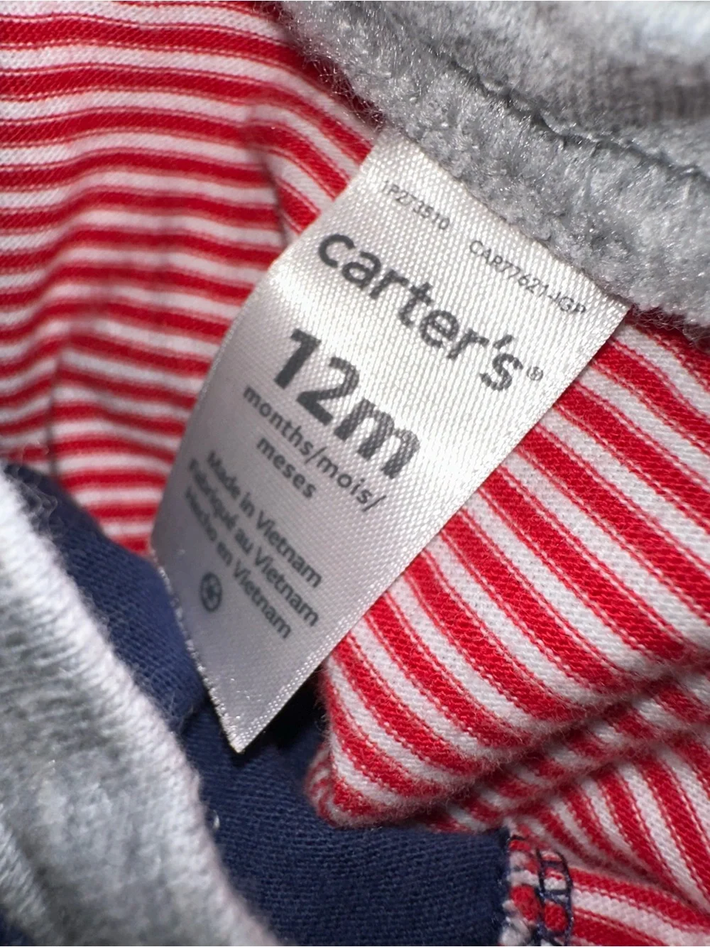 Carter's Red, White & Blue Flag Rompers 12M